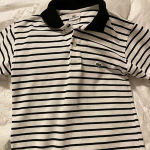 Men’s M Lacoste polo sz 4 navy/white